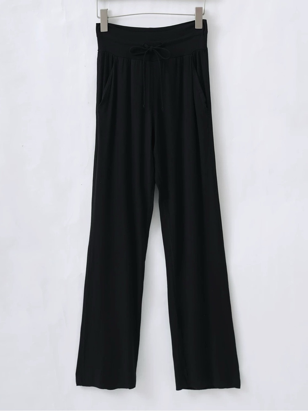 Alo Vintage Women's Black Wide-Leg Drawstring long pants - NWOT